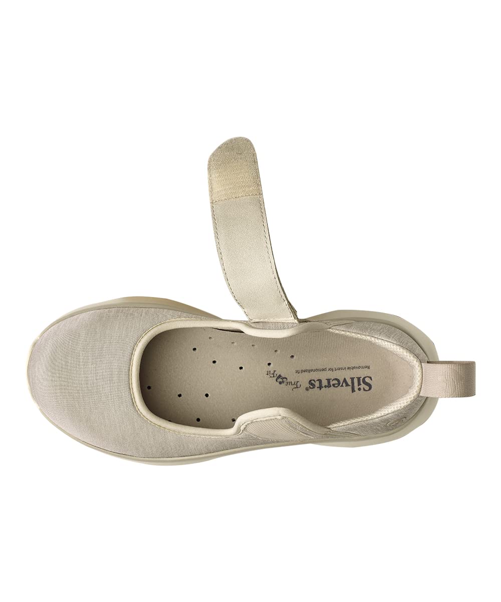 Silvert's mary jane shows removable insole and spacers for a custom fit