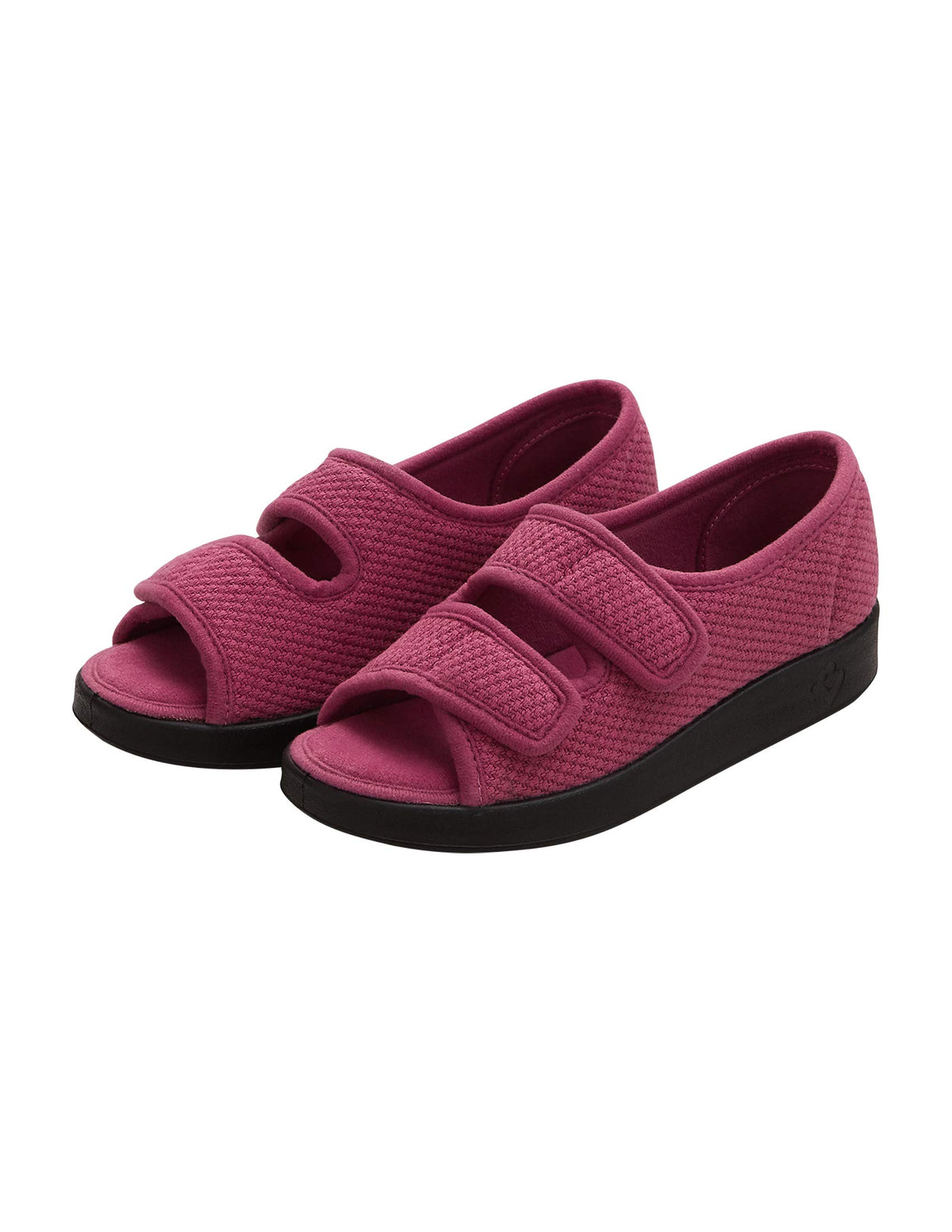 Silvert's women's adjustable sandals with rose petal detail for swollen feet.