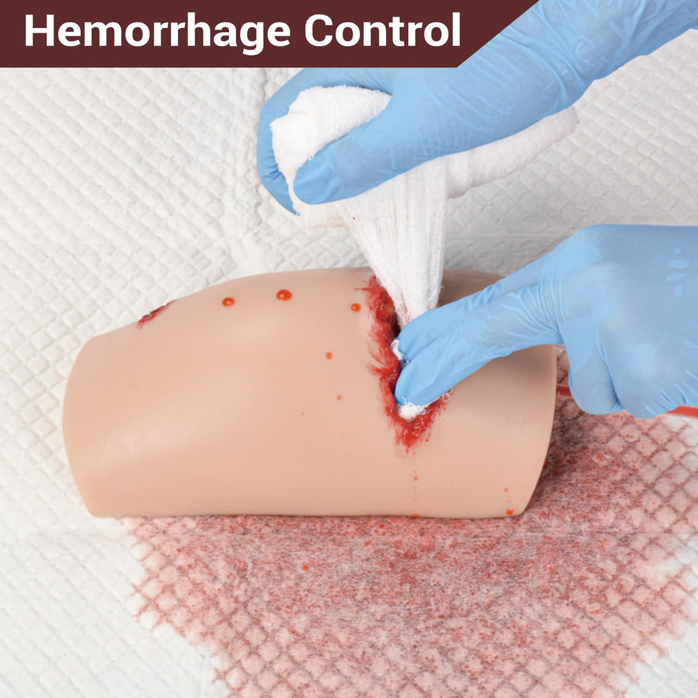 Simedutech silicone wound model; latex-free and durable for repeated training