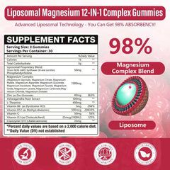 Simhould gummies bottle close-up highlighting fast-absorption liposomal technology.