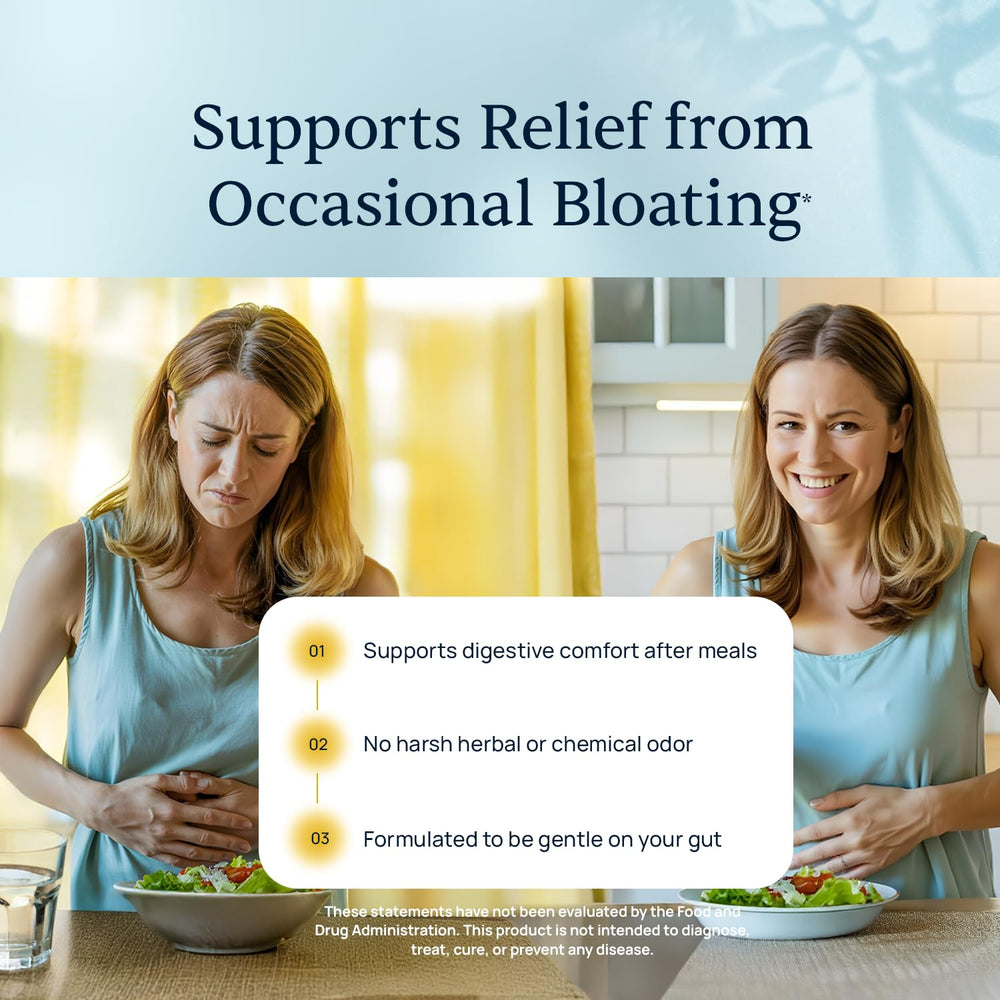 Simple Promise BellyFlush nightly dosing scene suggesting easy routine