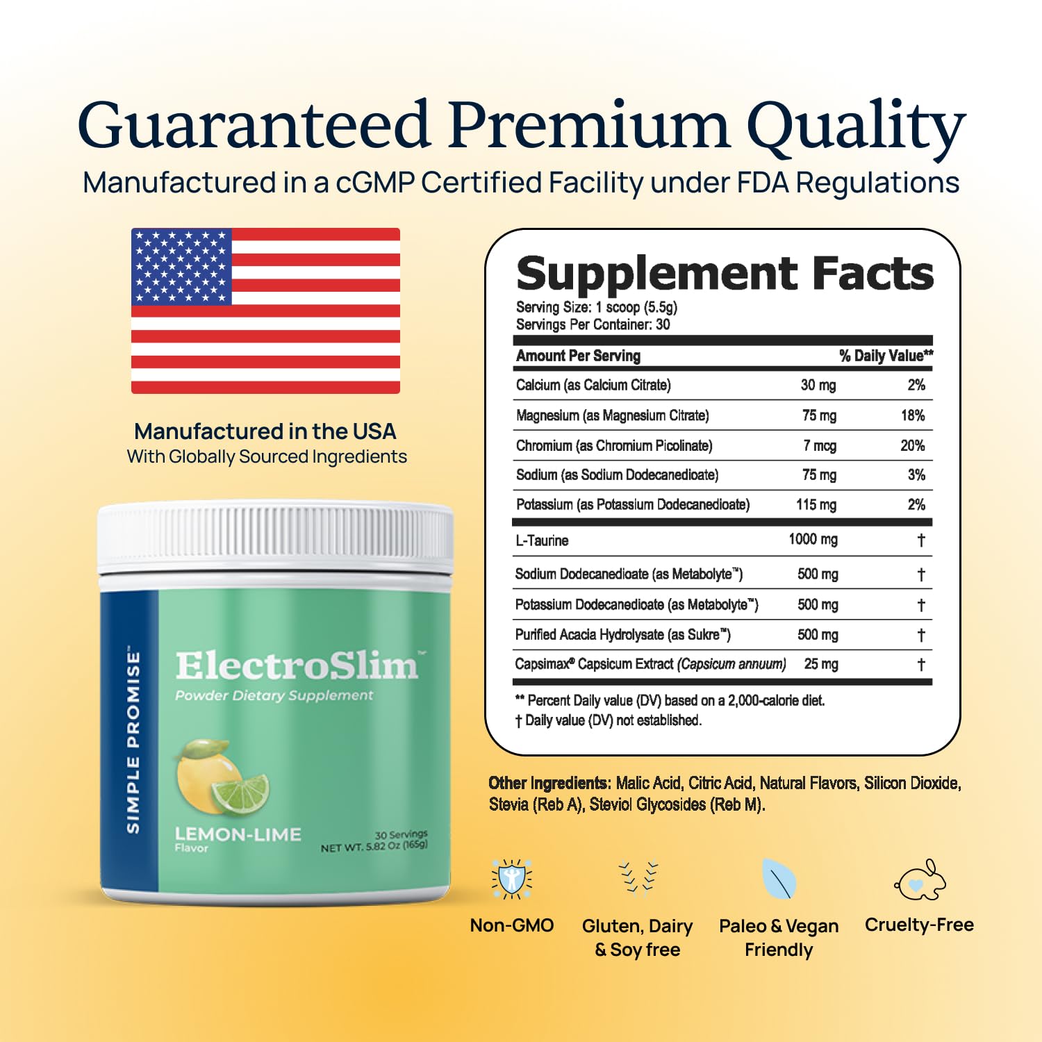 Kitchen shelf displays ElectroSlim box emphasizing keto-friendly formulation.