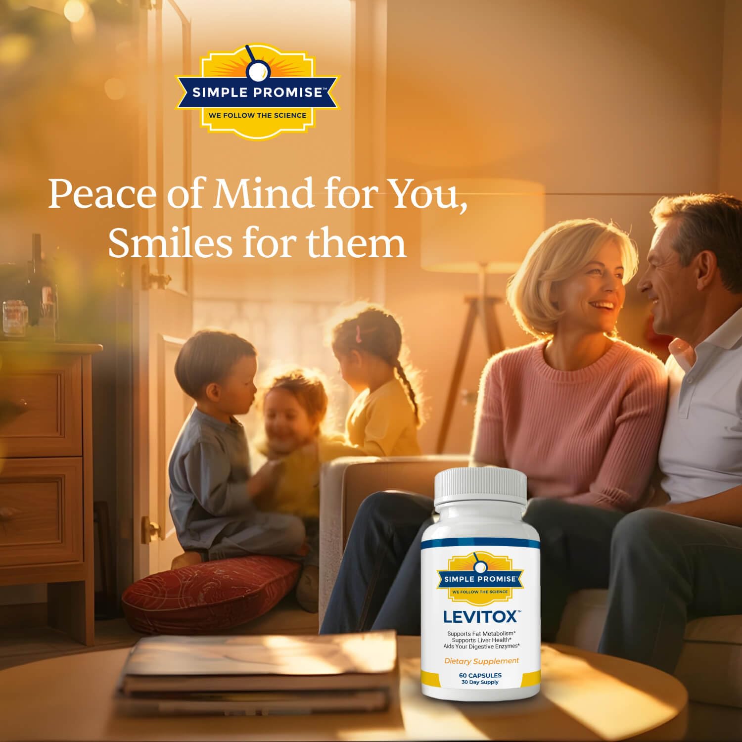 Packaging front communicates quality and trusted liver-health support.
