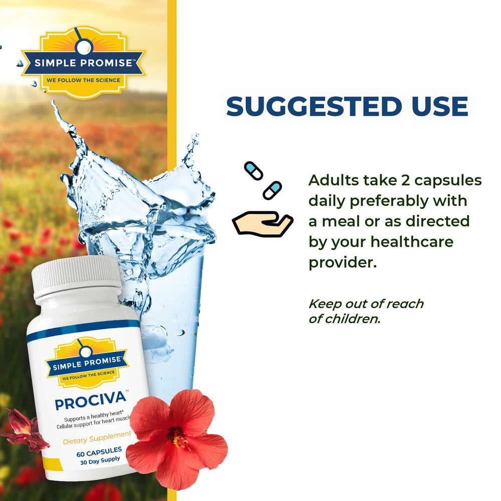 A visual infographic showing Arjuna, hibiscus, and folic acid blend.