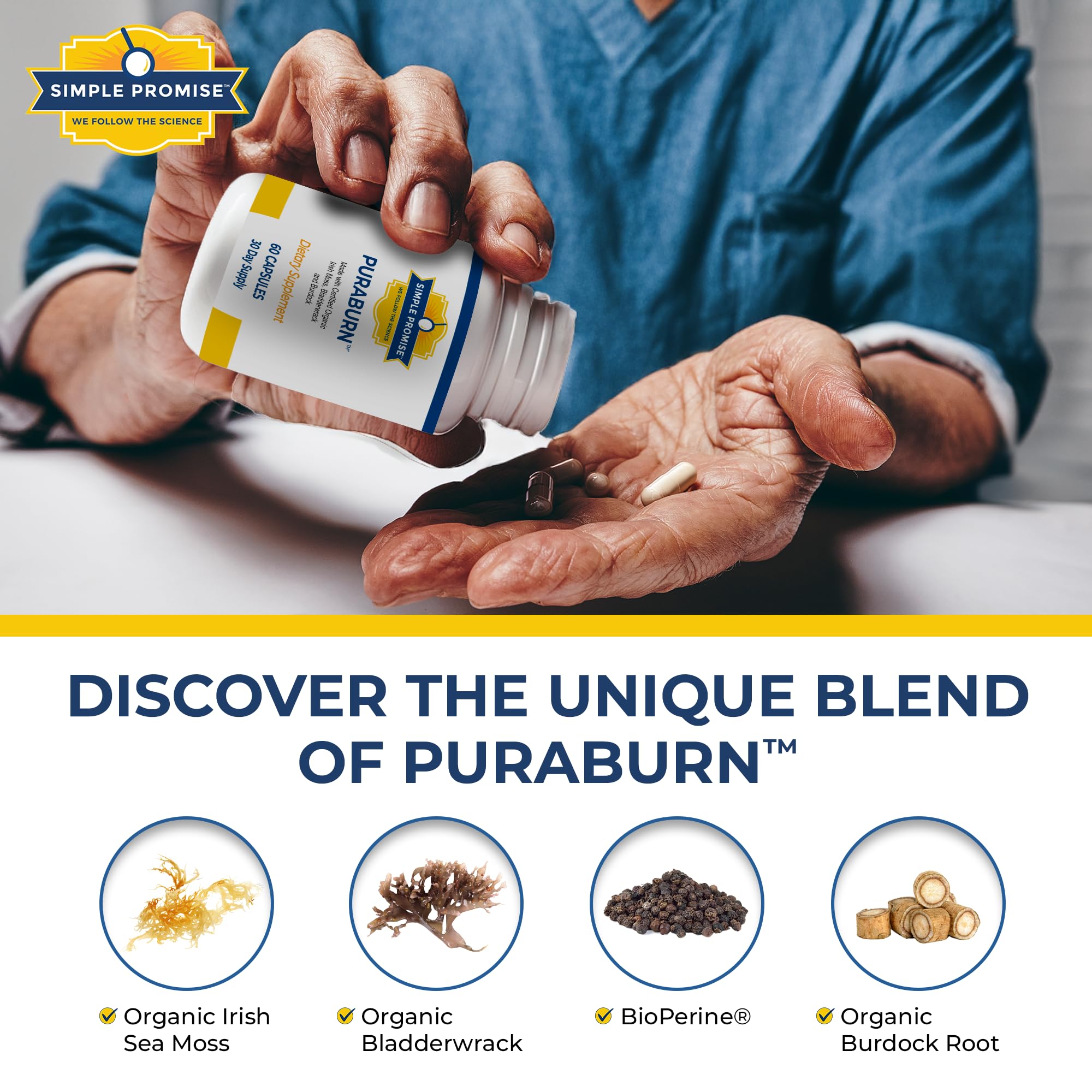 Simple Promise PuraBurn Irish Sea Moss highlights mineral-rich nutrition