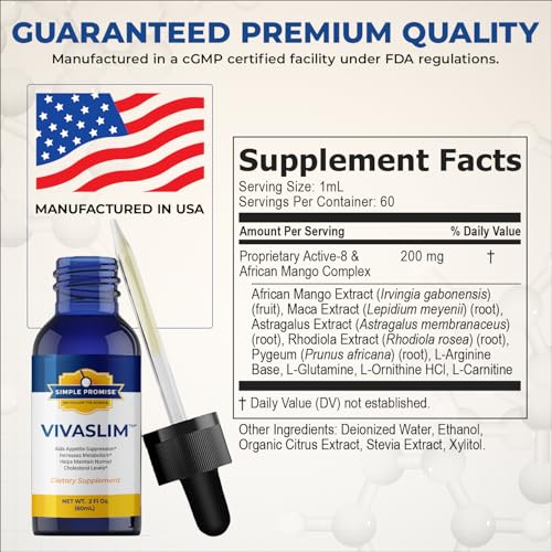 Simple Promise VivaSlim liquid drops ready to blend into water