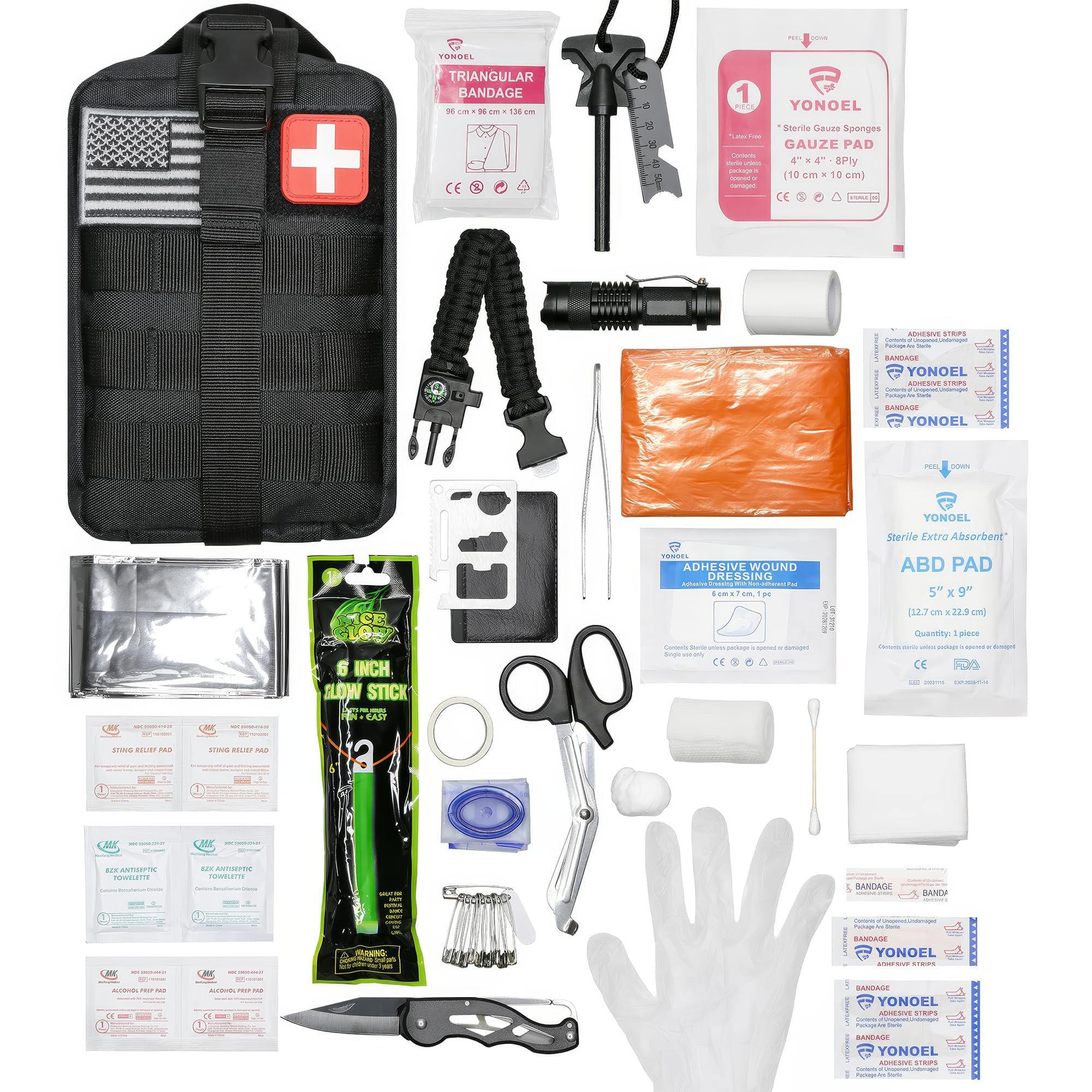 Simpleone EMT 1st 250-pcs kit open with organized compartments for quick access.