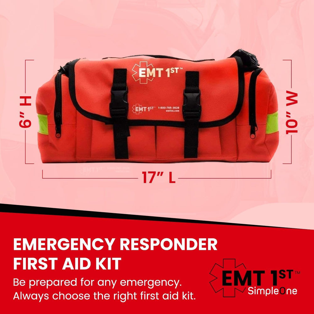 Simpleone EMT 1st kit organized compartments help locate supplies fast.