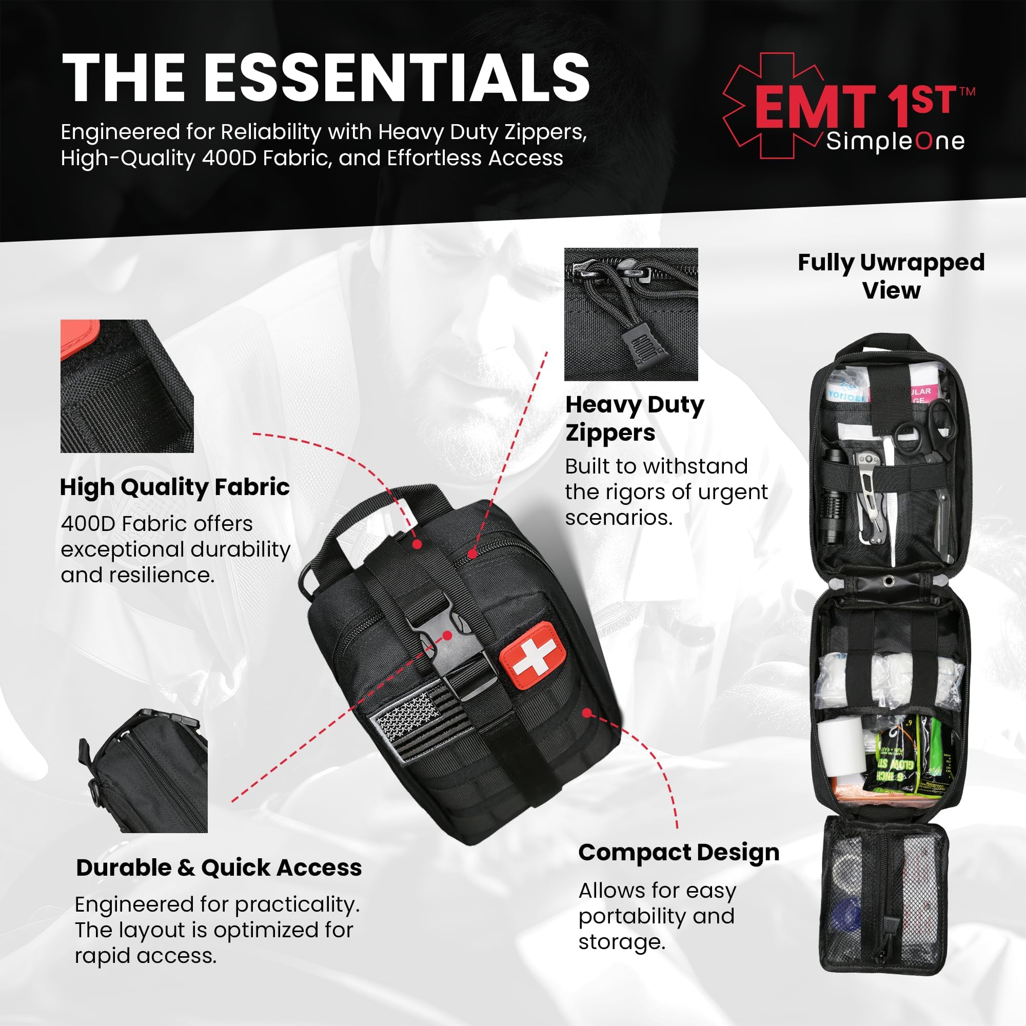 Simpleone Mylar blanket included for warmth during emergencies.