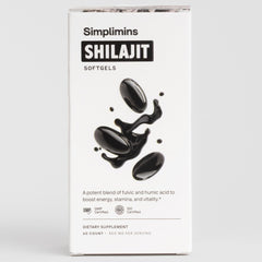 Closeup of Simplimins softgel capsules with glossy coating.