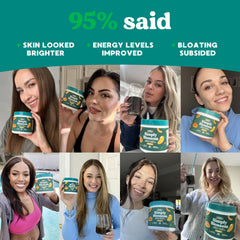 Simply Blossom energy-boost with greens and matcha: supports natural daytime vitality.