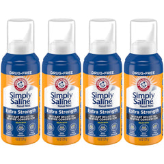 Simply Saline Nasal Mist bottle front view for quick congestion relief.