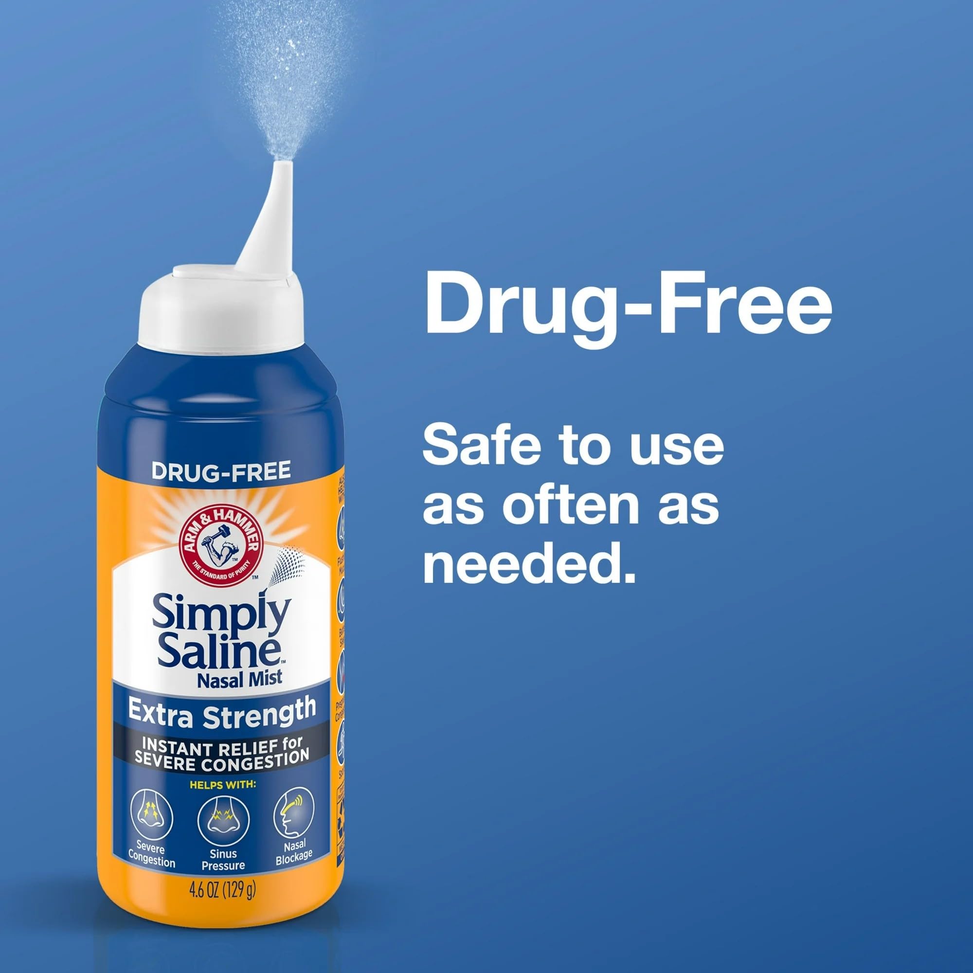 Simply Saline Nasal Mist pack of four for reliable daily use.