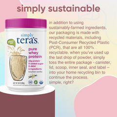 Smoothie featuring Simply tera's Vanilla Whey demonstrates versatile morning nutrition