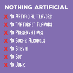 SimplyFUEL whey protein ingredient panel emphasizes clean two-ingredient formula.