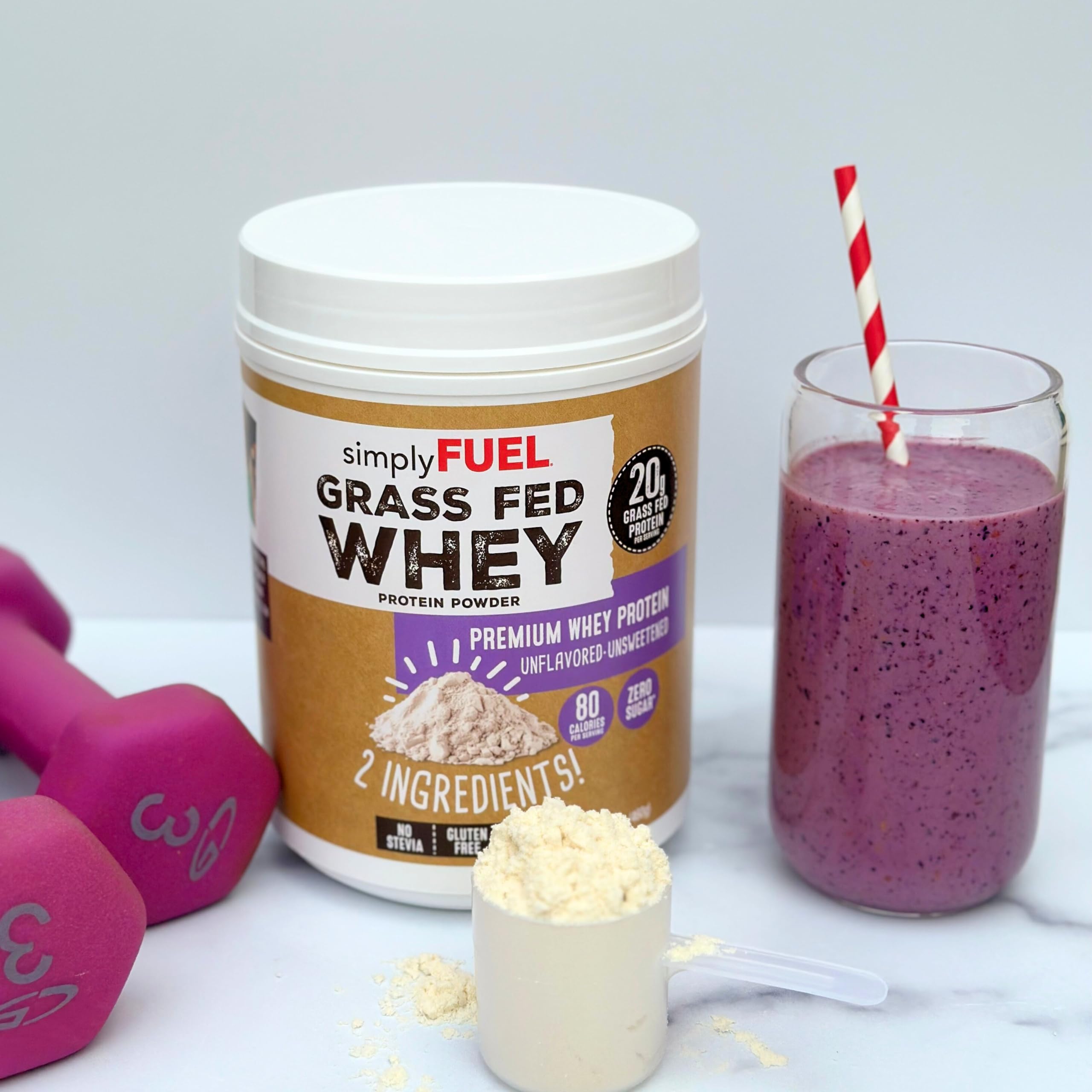 SimplyFUEL whey protein pancake-batter supports easy breakfast boosts.