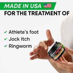 SimplyVital Athletes Foot Treatment visual shows easy application and targeted action
