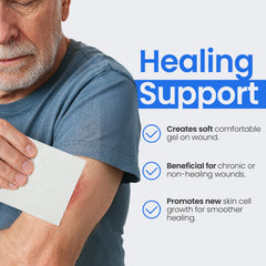 Simpurity collagen pads 5-count box supports flexible wound management routines.