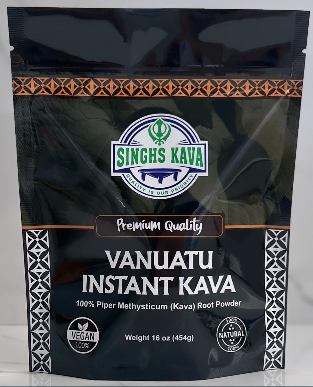 SINGHS Instant Kava Powder measuring scoop scene for quick preparation and calm.