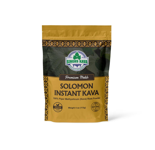 SINGHS Micronized Kava Powder bottle ready to mix for quick island-inspired beverages.