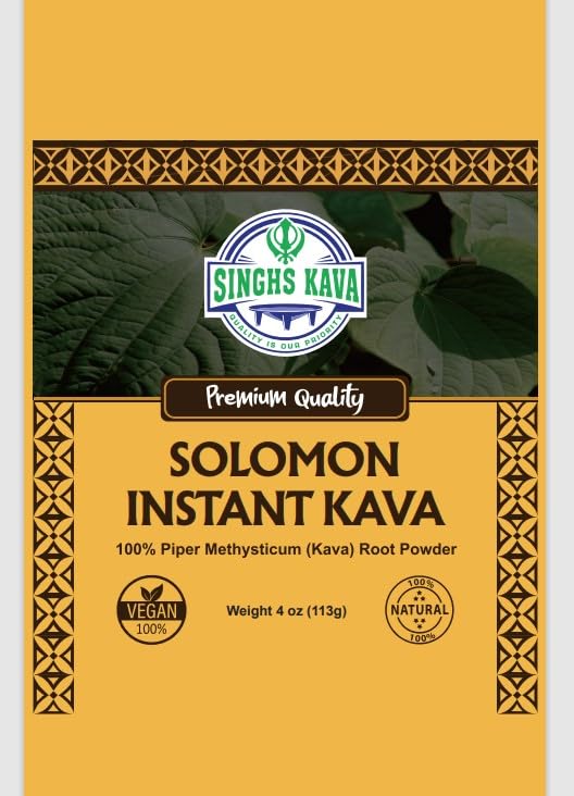 SINGHS Micronized Kava powder pour into cup for instant blending.