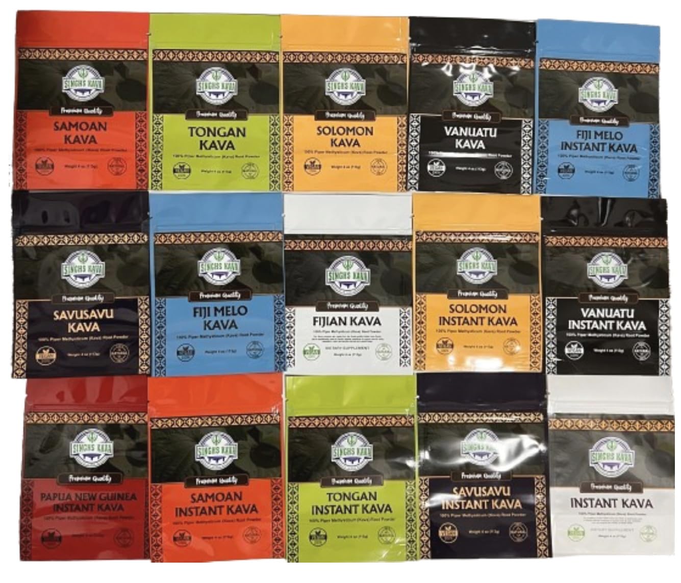 SINGHS convenient kava mix ready to stir into your favorite drink.