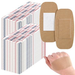 Sinmoe large fabric bandages bulk pack for wide-area protection and comfort