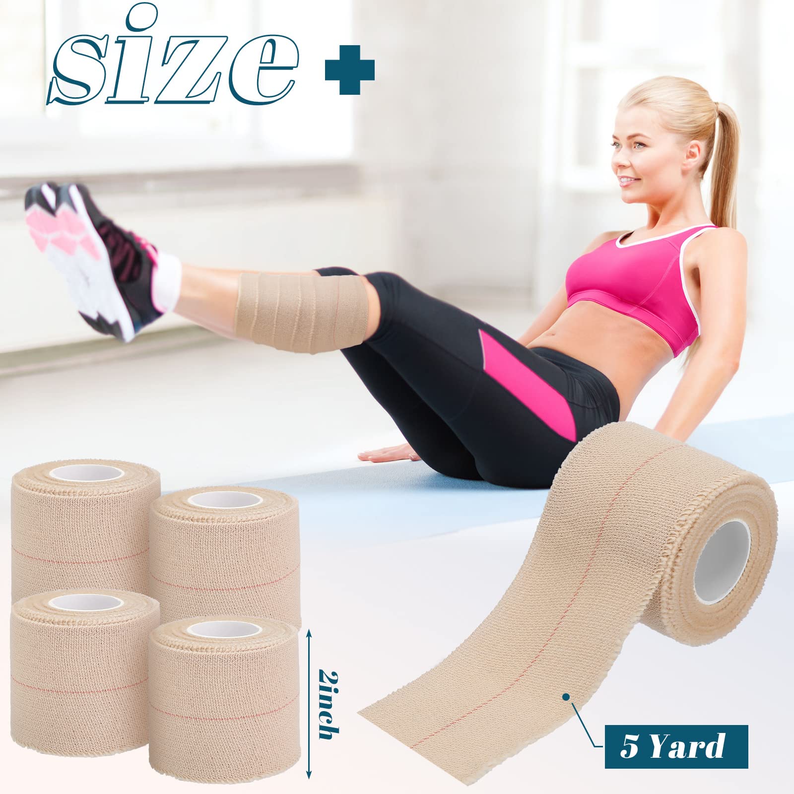 Sinmoe self-adhesive elastic wrap for secure grip in sports