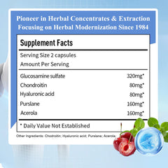 Sino-Sci Joint Choice bottle back shows ingredients list for bone and joint wellness.