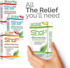 Sinol Headache Relief Spray pack-of-3 box ready for travel.