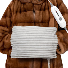 SINORIKO Electric Hand Warmer front view with soft flannel delivering instant warmth.