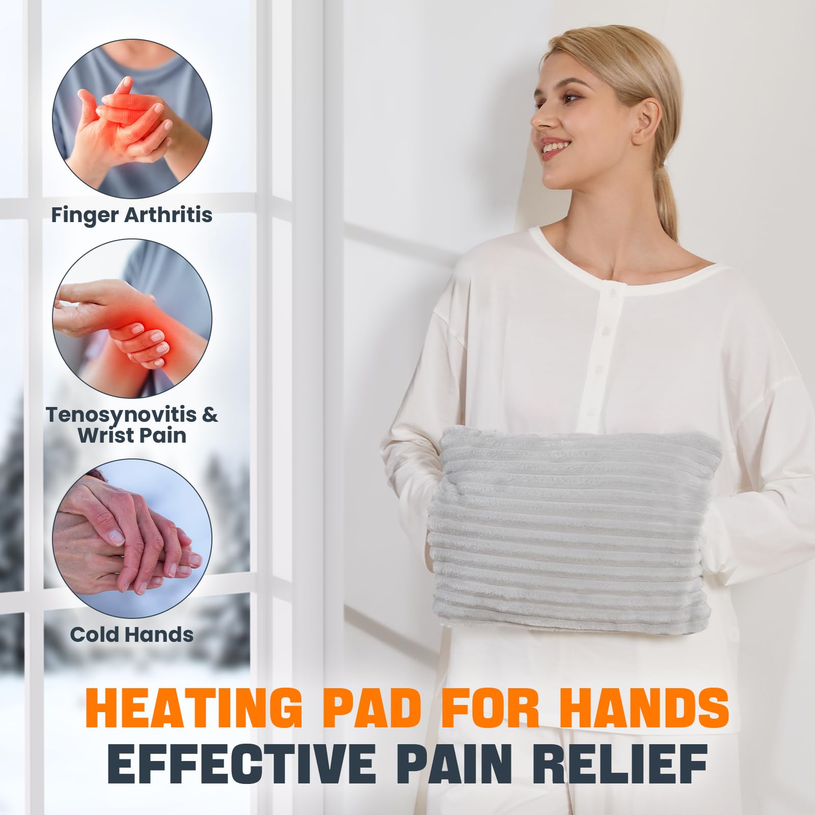SINORIKO Hand Warmer offers 3 heat levels for personalized comfort.