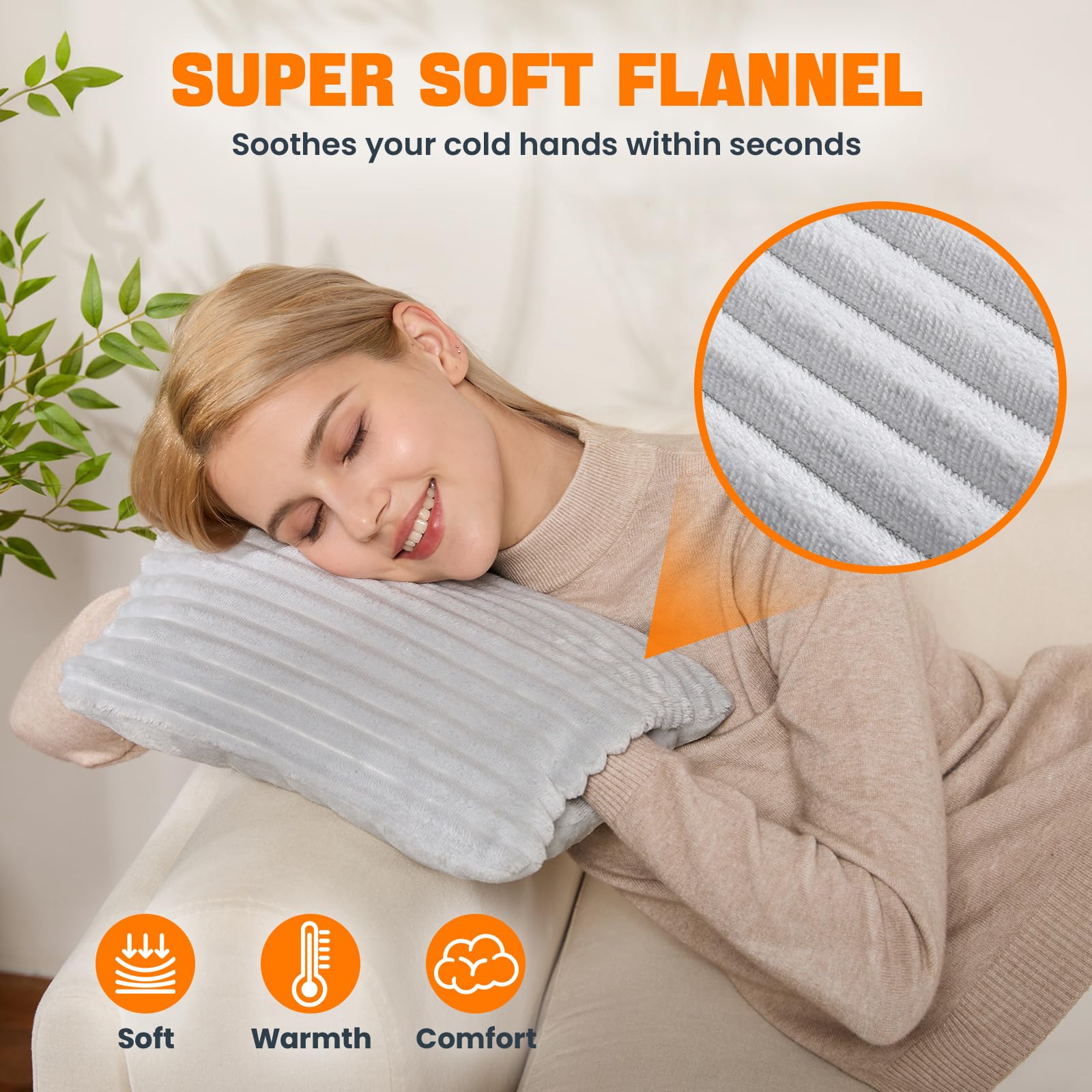 SINORIKO Hand Warmer auto-off 90 minutes ensures safe, energy-efficient use.