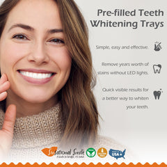Sinsational Smile 30-minute whitening session with enamel-safe formula.