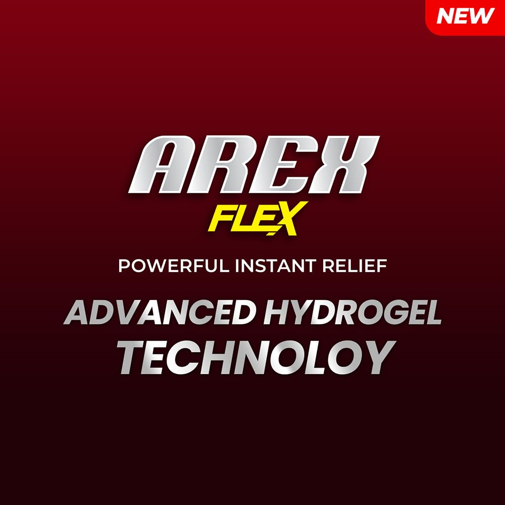Arex Flex dual cooling and heating for muscle and joint comfort.