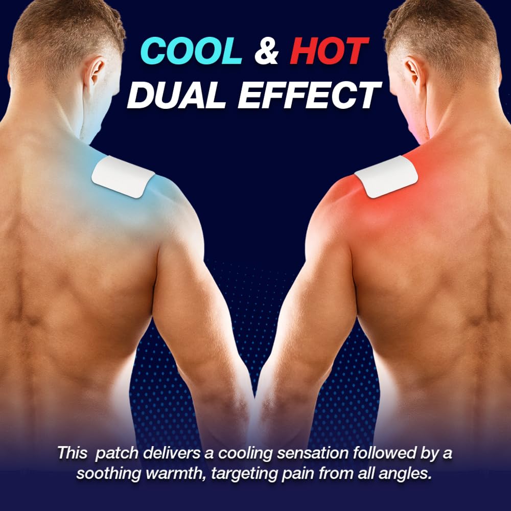 SINSINPAS AREX patch applied to shoulder showing targeted relief.