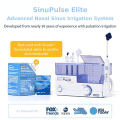 SINU PULSE ELITE in action showing pulsatile rinse.