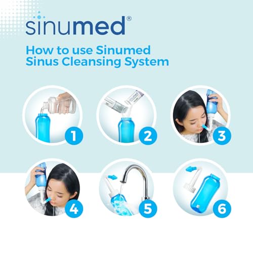 SinuMed NACtivation packets with saline for nasal rinse preparation