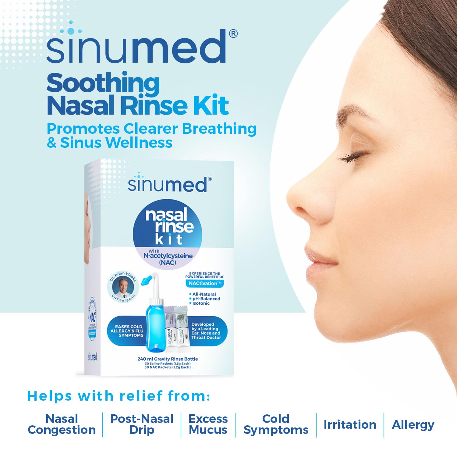 SinuMed NACtivation two-pack set ready to mix