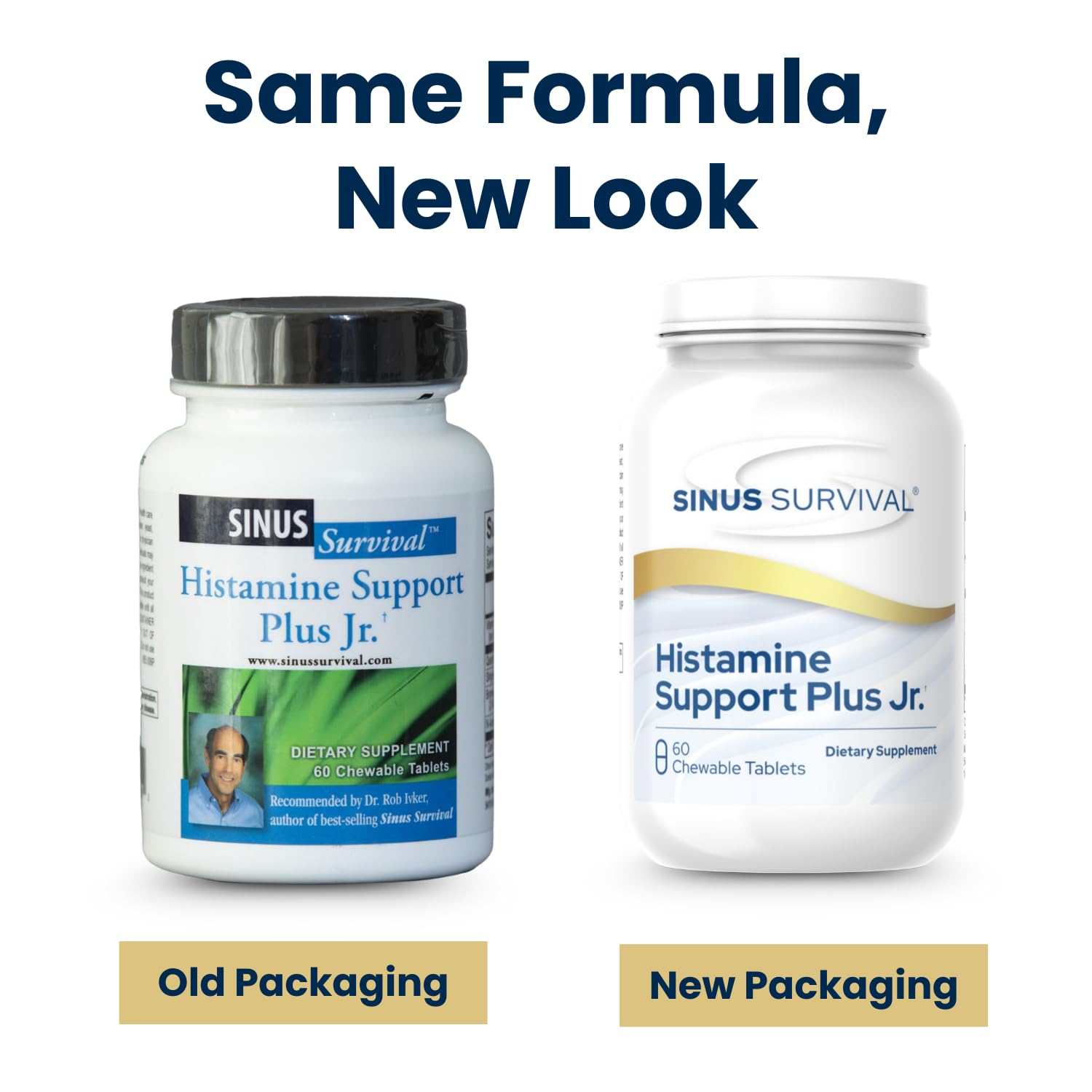 Sinus Survival Histamine Support Plus Jr bromelain ingredient highlight may support balance.