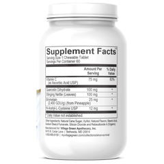 Sinus Survival Histamine Support Plus Jr nettle broccoli extract highlight natural formulation.
