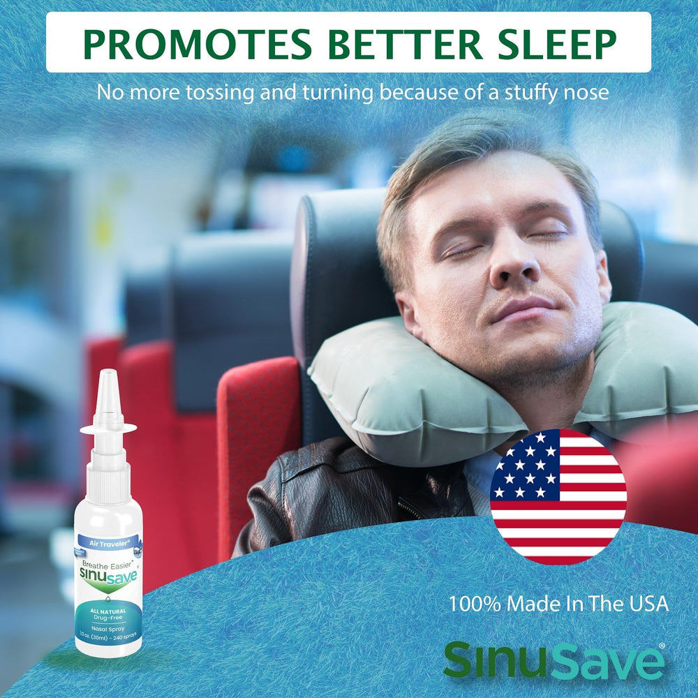 Sinusave Air Traveler moisturizers soothe nasal passages during travel