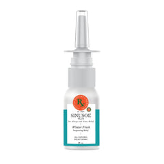 Sinusol DRBRX nasal spray bottle with label for easy access and use