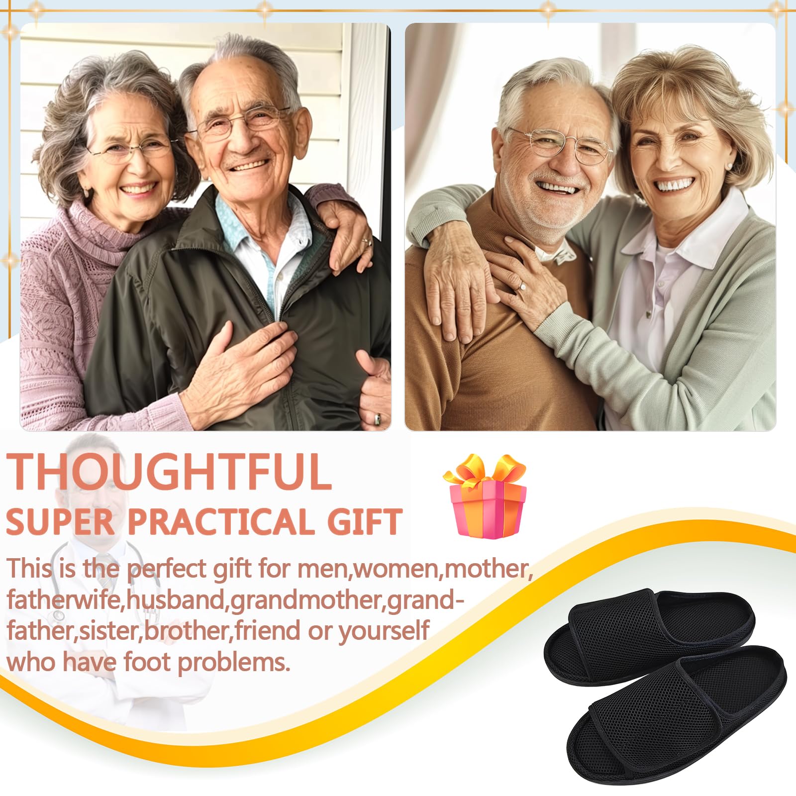 Siomlana supportive wide-fit sandals ideal for swollen or deformed feet