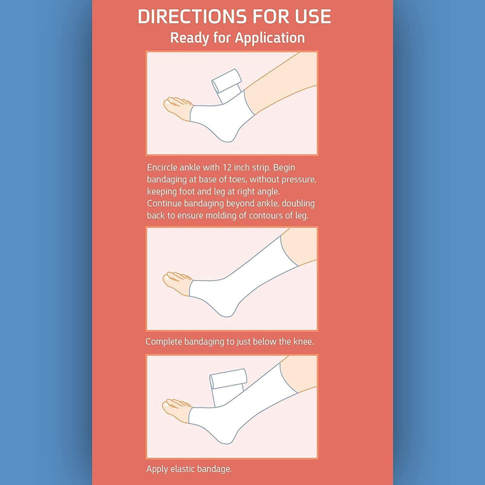 Sion Biotext Unna Boot supports lymph edema management with even paste distribution.