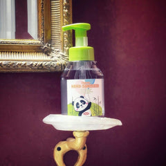 SIPA fragrance-free sanitizer being applied, suitable for sensitive skin.