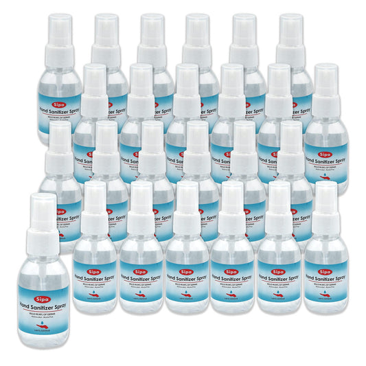 SIPA hand sanitizer spray citrus bottle with pump for on-the-go use.