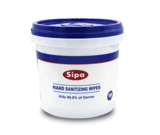 SIPA wipes packaging shown for bulk purchases and easy restocking.