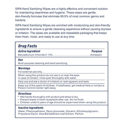 SIPA wipe with fresh scent for quick surface cleaning.