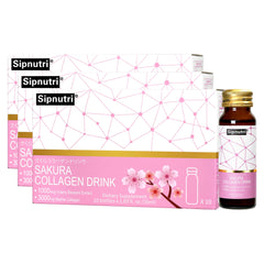 Sipnutri Sakura bottle front for daily skin hydration on the go.